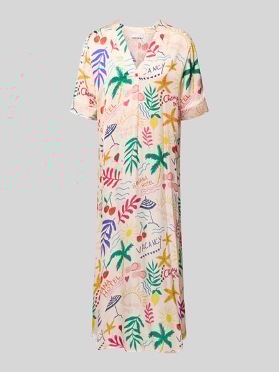 Rich & Royal Midi-jurk met V-hals Offwhite - 2