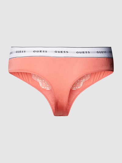 Guess String mit elastischem Logo-Bund Modell 'BELLE' Koralle 3