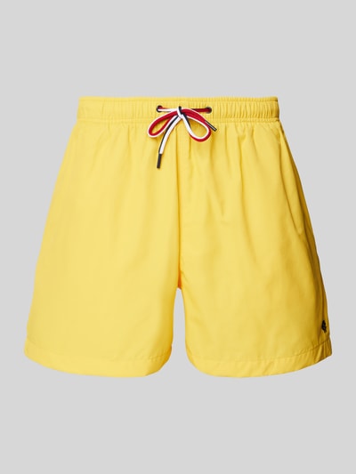 MCNEAL Relaxed Fit Badeshorts mit Logo-Stitching Gelb 1