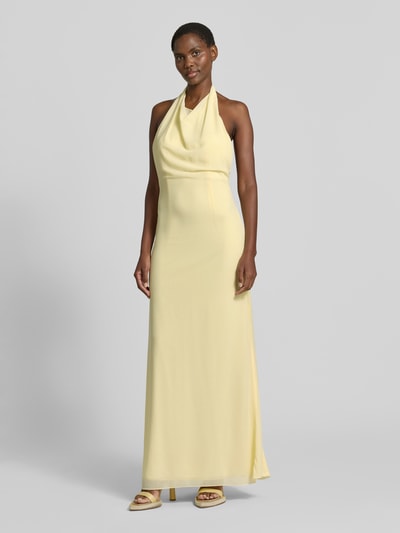 Mascara Abendkleid mit Neckholder GELB 4