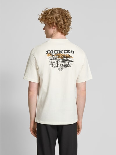 Dickies T-shirt met labelprint Offwhite - 5