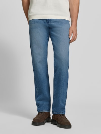 Wrangler Jeansy regular tapered z mieszanka bawełny model 'Redford' Jeansowy niebieski 4