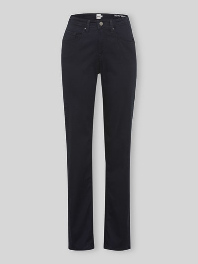 Brax Body Fit Gerade Hose aus Lyocell-Mix mit Modal-Baumwoll-Anteil Modell 'CAROLA' Marine 2