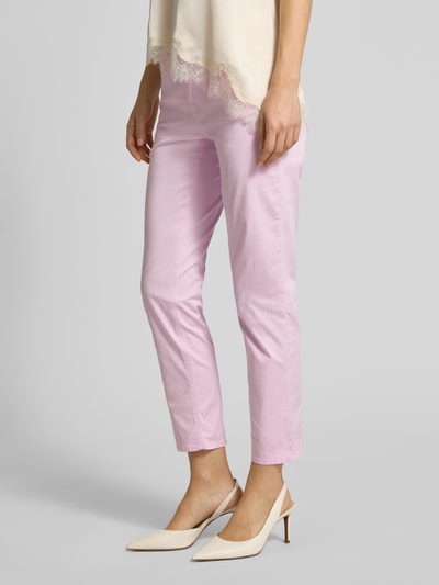 Brax Broek in verkorte pasvorm model 'Mary' Lichtroze - 4