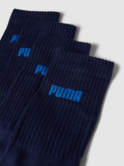 Puma Socken mit Label-Schriftzug im 4er-Pack Marine 2