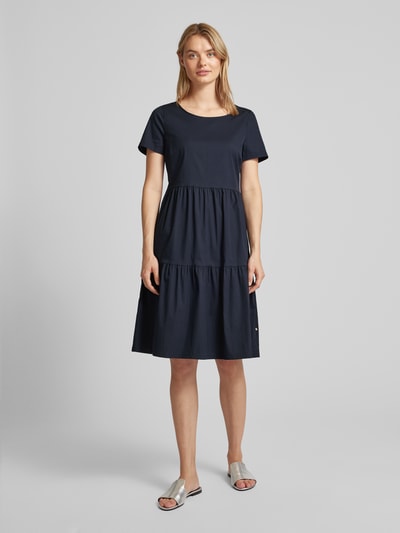 ROBE LÉGÈRE Knielanges Kleid mit Rundhalsausschnitt Marine 4