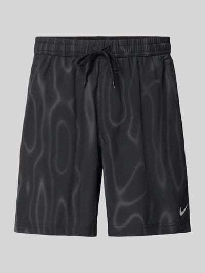 Produktfoto, czarne szorty sportowe z gładkim elastycznym materiałem, Regular Fit Sportshorts mit Dri-FIT-Technologie von Nike, Herren Sportshorts von Nike Training