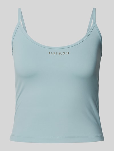 Guess Activewear Top mit Label-Applikation Modell 'MARIKA' Hellblau 2