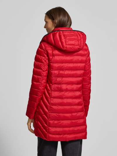Fuchs Schmitt Regular fit gewatteerde lange jas met capuchon Rood - 5