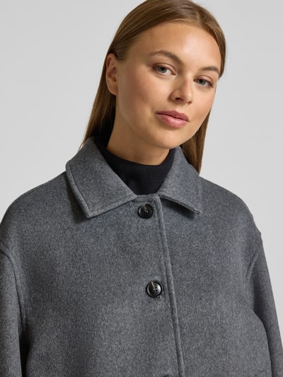 Neo Noir Wolljacke mit Umlegekragen Modell 'Hamra' Anthrazit 3