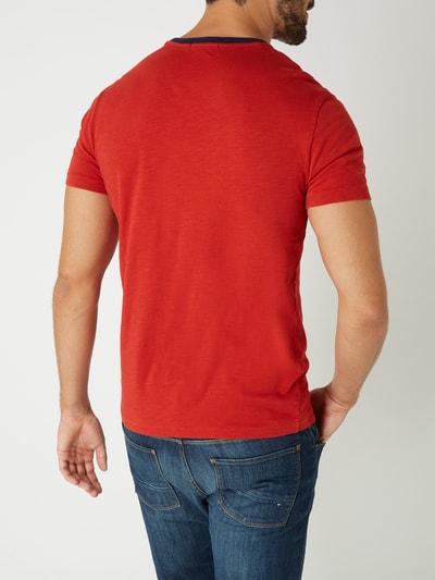 Polo Ralph Lauren Custom Slim Fit T-Shirt mit Logo-Aufnäher  Rot 4