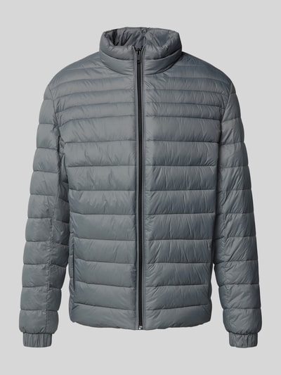 BOSS Orange Slim fit gewatteerd jack met opstaande kraag, model 'ODEN2' Antraciet - 2