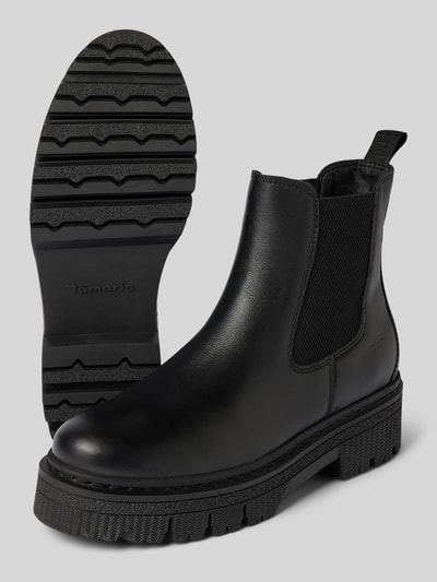Tamaris Chelsea boots van echt runderleer Zwart - 4