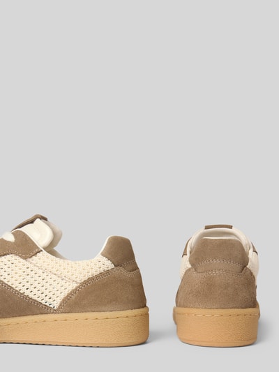 Marc O'Polo Low-top-sneakers met gebreide inzet Model 'COURT W 4M' Taupe - 2