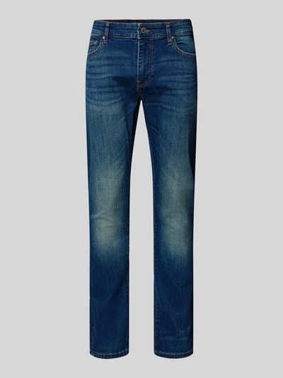 Only & Sons Slim fit jeans van katoenmix, model 'LOOM' Donkerblauw - 2