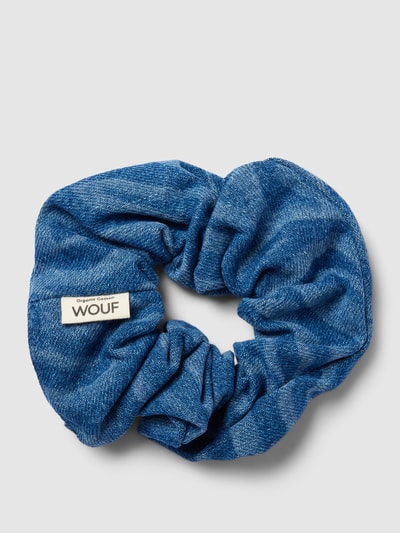 WOUF Scrunchie in denimlook Jeansblauw - 1