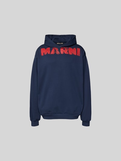 Marni Relaxed Fit Hoodie mit Logo-Print Royal 2