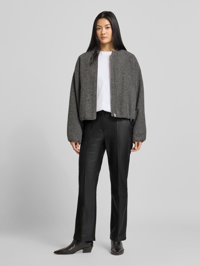 OPUS PANTS Loose Fit Pants in Leder-Optik Modell 'Luane' Black 1