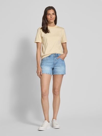 Vero Moda Regular fit korte jeans van katoenmix, model 'TESS' Blauw - 1