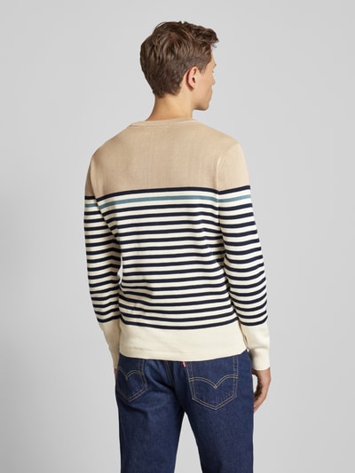 Jack & Jones Premium Strickpullover mit Rundhalsausschnitt Modell 'BLUROBSON' Beige 5