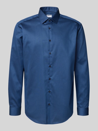 Jake*s Regular fit zakelijk overhemd met kentkraag Jeansblauw - 2