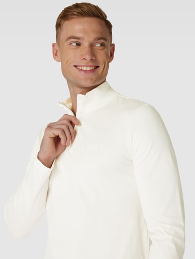 CK Calvin Klein Shirt met lange mouwen en opstaande kraag Offwhite - 3