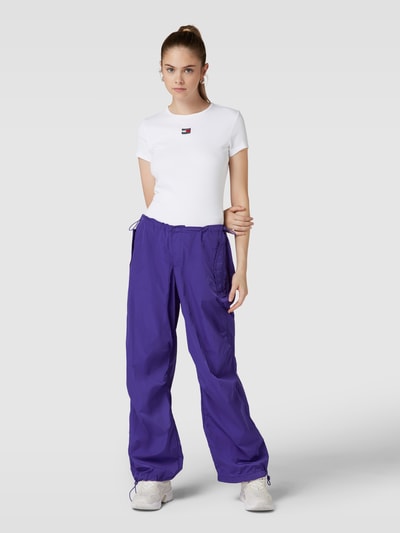 Tommy Jeans T-Shirt mit Label-Patch Weiss 1