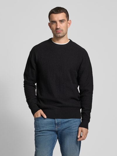 CK Calvin Klein Strickpullover mit Rundhalsausschnitt Black 4