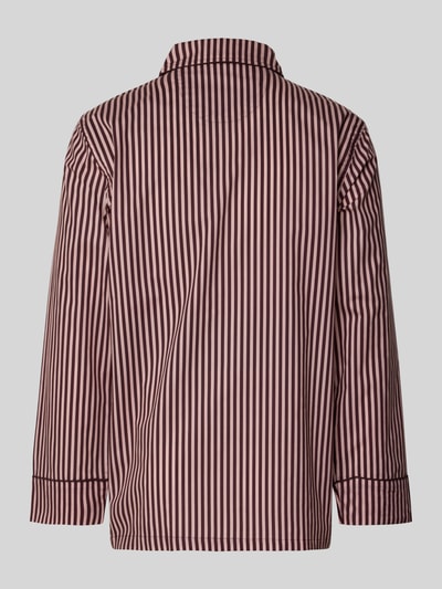 POCKIES Pyjama-Oberteil mit Brusttasche Bordeaux 3