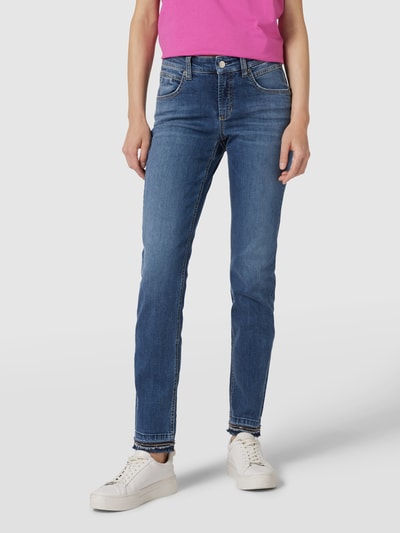 Cambio Verkorte jeans met stretch, model 'PINA' Blauw - 4