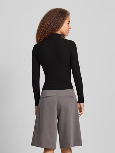 adidas Originals Kurtka prążkowana z wyhaftowanym logo i zamkiem błyskawicznym Czarny 5