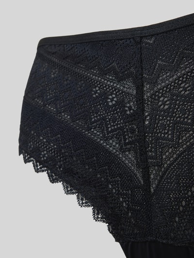 Skiny Slim fit slip met logo-applicatie, model 'Cheeky' Zwart - 2