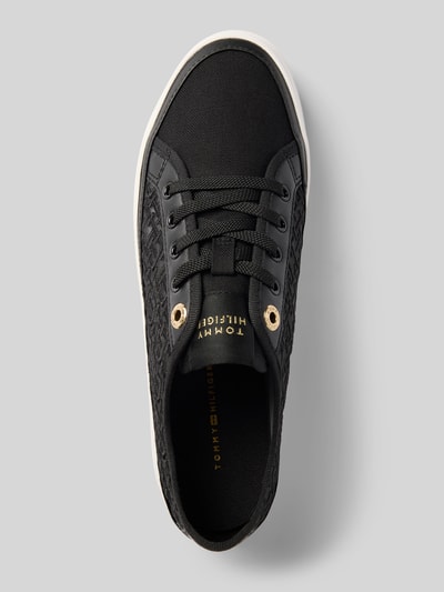 Tommy Hilfiger Low Top Sneaker in Mesh-Optik Black 3