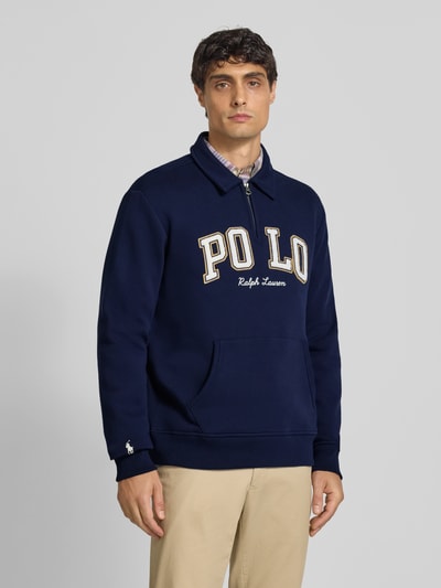 Polo Ralph Lauren Sweatshirt mit Label-Stitching Marine 4