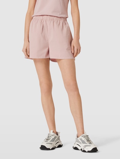 Colorful Standard Korte broek met structuurmotief, model 'Twill' Rosé - 4