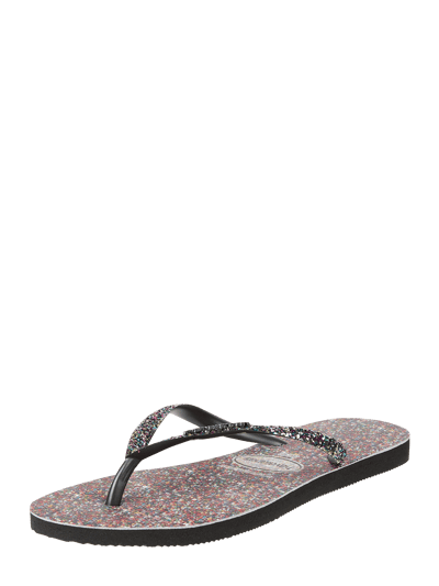 Havaianas Zehentrenner mit Glitter-Effekt Black 1