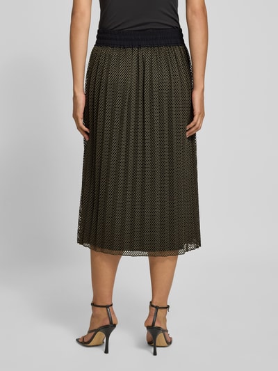 Marc Cain Midirock mit elastischem Bund und Tunnelzug Khaki 5