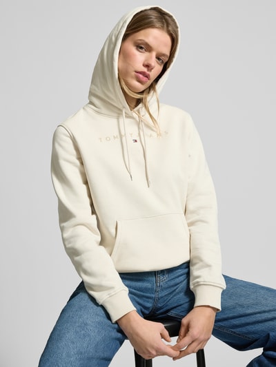 Tommy Jeans Hoodie met labelstitching Zand - 3