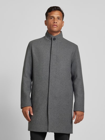 Jack & Jones Premium Mantel aus Woll-Mix Modell 'WILSON' Hellgrau 4