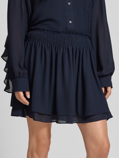 Essentiel Antwerp Mini-Rock mit Crêpe-Struktur Modell 'ISMILE' Marine 3