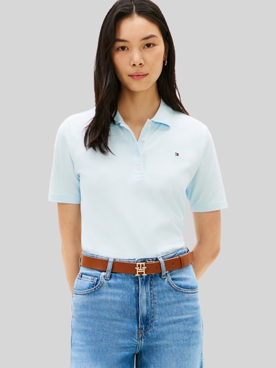 Tommy Hilfiger Regular Fit Poloshirts aus Baumwoll-Mix Hellblau 4