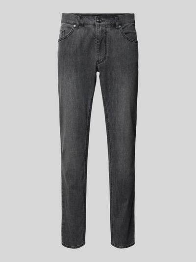 Brax Regular Fit Jeans im 5-Pocket-Design Modell 'Cooper' Mittelgrau 2