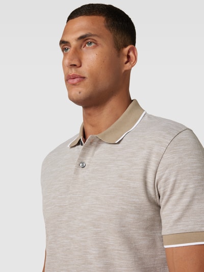 BOSS Poloshirt mit fein strukturiertem Design Modell 'Parlay' Schilf 3