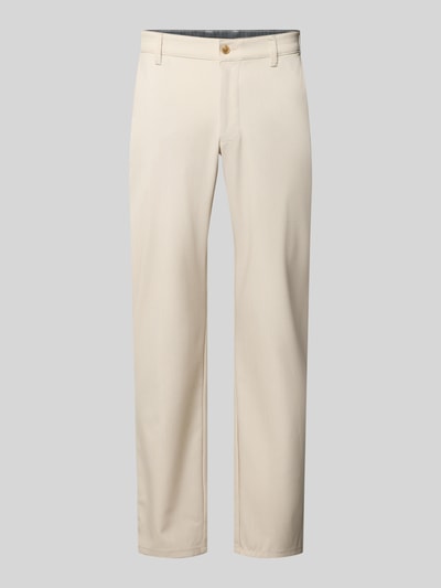 Christian Berg Men Regular Fit Stoffhose mit französischen Eingrifftaschen Sand 2