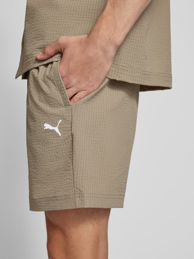 PUMA PERFORMANCE Shorts mit Label-Stitching Khaki 3