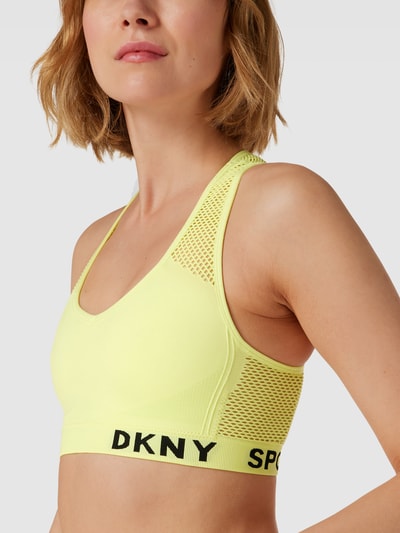 DKNY PERFORMANCE BH mit Lochmuster Hellgelb 3