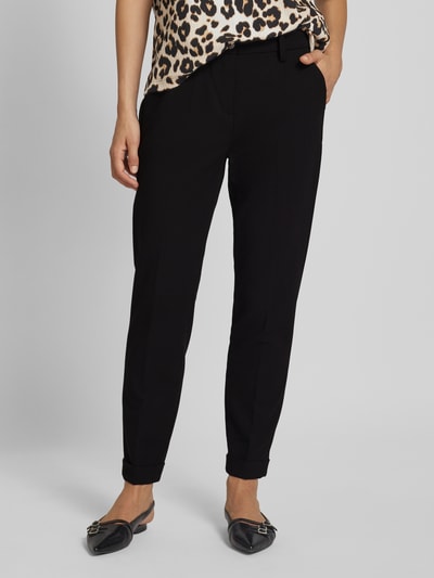 MAC High waist broek met knoopsluiting Zwart - 4