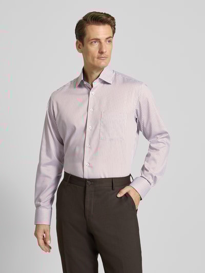 ETERNA Comfort fit zakelijk overhemd met knoopsluiting Zand - 4