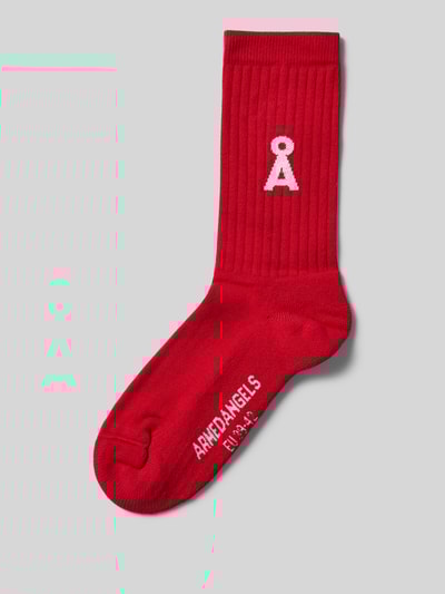 Armedangels Socken aus Baumwoll-Mix Modell 'SAAMUS BOLD' Rot 1