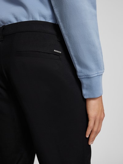 PEGADOR Regular Fit Stoffhose mit fixierten Bügelfalten Modell 'GUIDER' Black 3